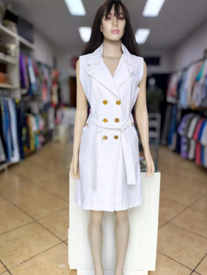VESTIDO ESTILO TRENCH COAT